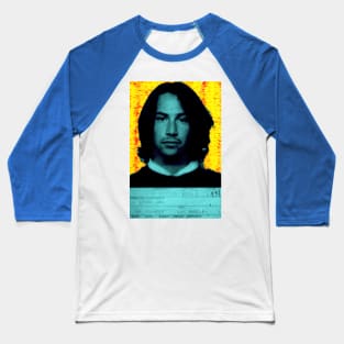 Keanu Reeves Mugshot Baseball T-Shirt